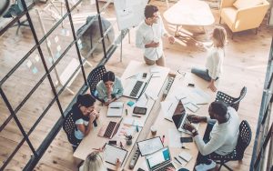 group meeting at a conference table
